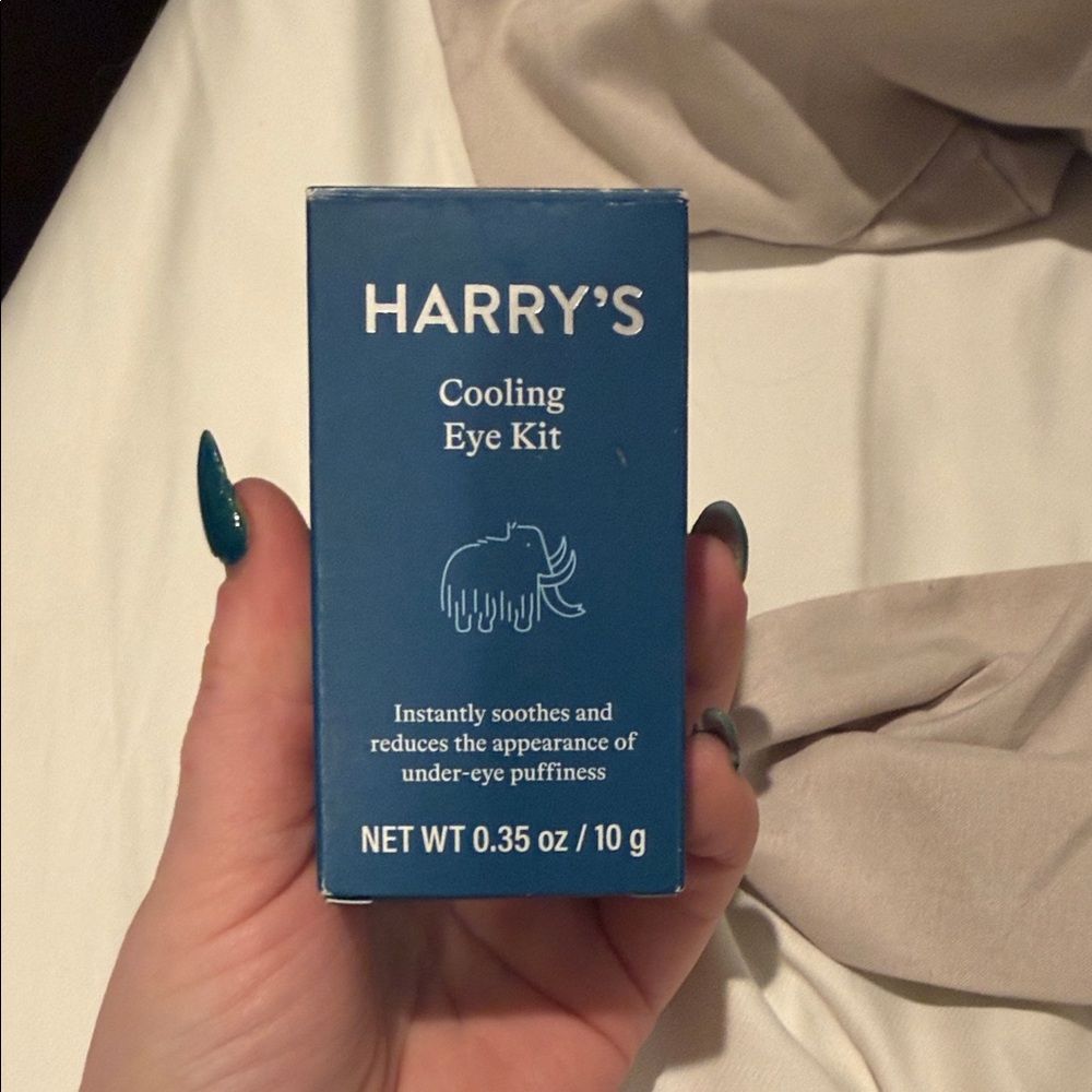 SEALED Harry's Cooling Eye Kit for Men - Gua Sha Depuffing Facial Massage Tool